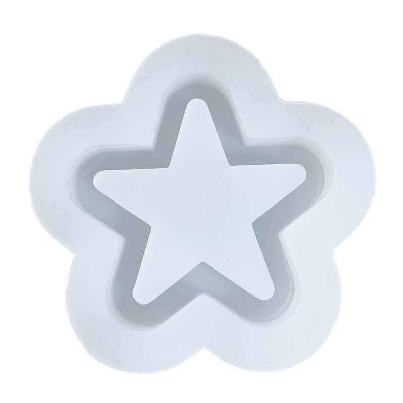 Sa Khuôn Silicone Làm Móc Khóa Hình Ngôi Sao