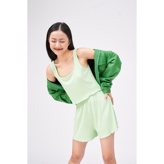 Dottie - áo thun ngắn hai dây nữ xanh lá t0398