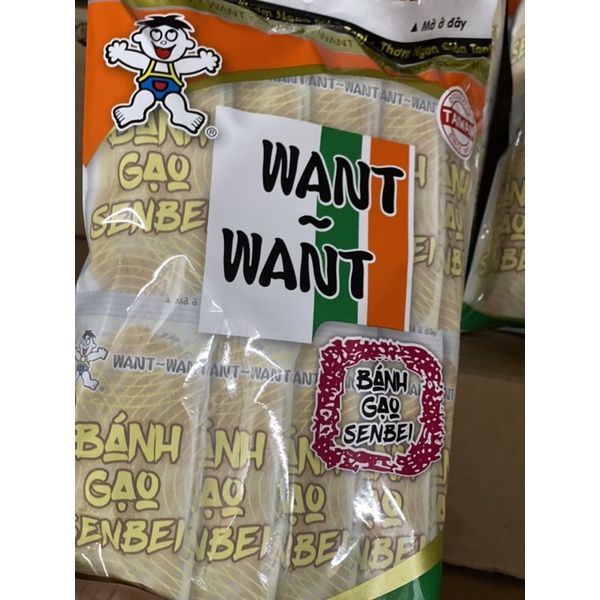 Bánh gạo sữa want want gói 52g