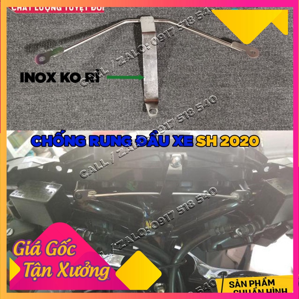 Chống Rung Đầu Xe Sh 2020 - SH 2021 - Sh 2022 ( inox ko rỉ ) (Ảnh Sp thật)