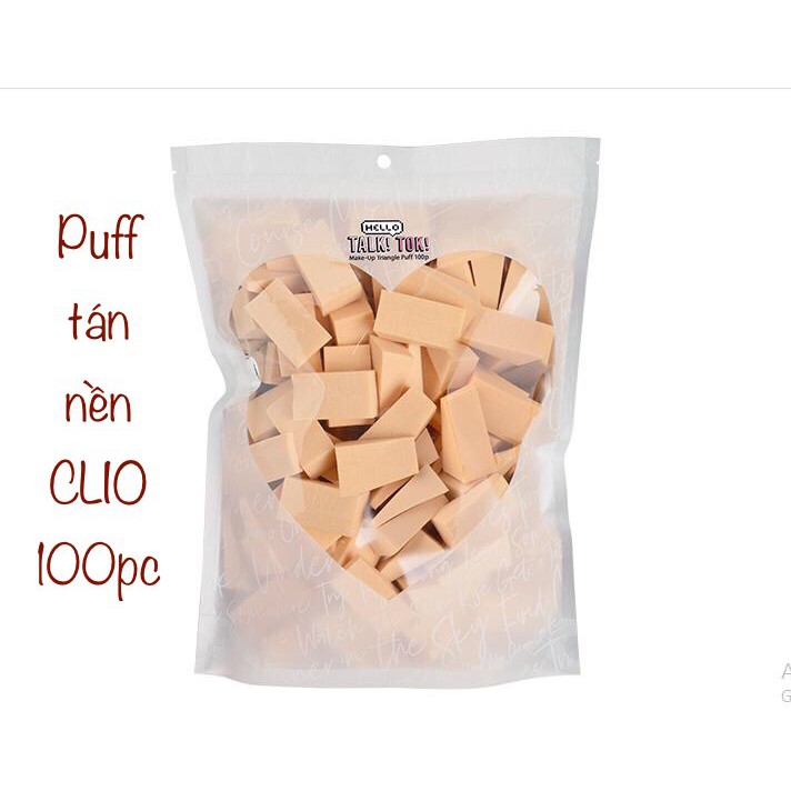 PUFF TÁN NỀN HELLO TALK TOK CLIO TÁCH LẺ 1 MIẾNG