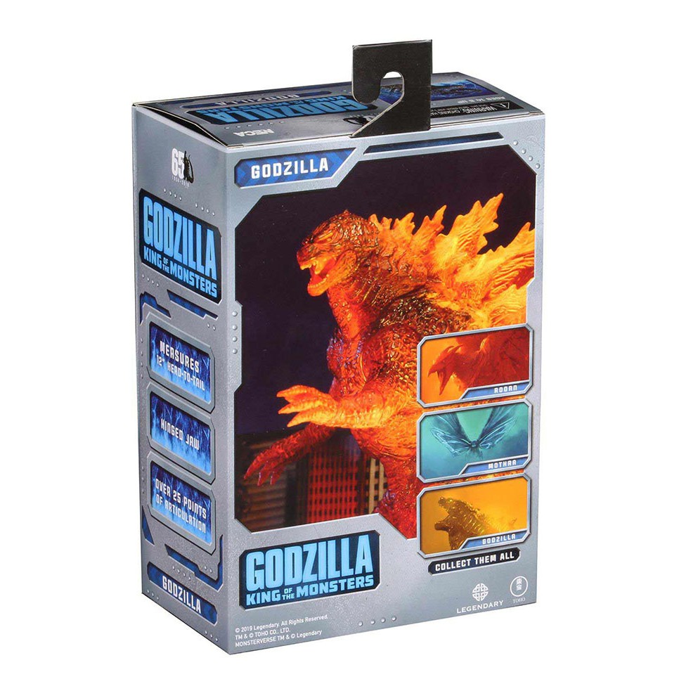 Mô hình NECA Godzilla 2019 SHM Ultraman - Figure Quái Vật Ver 2 King of the Monsters Phiên bản Lửa Vàng