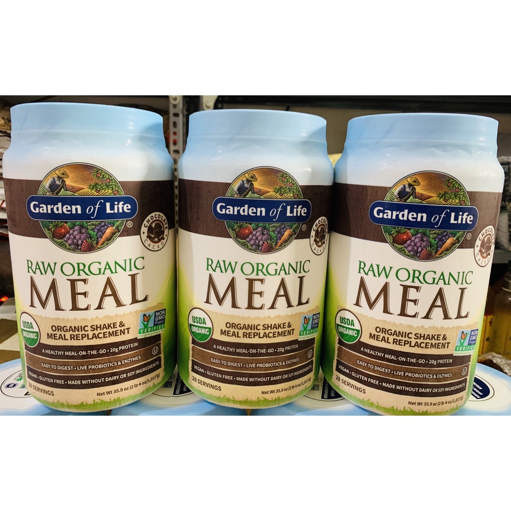 Bột thay bữa ăn raw organic meal Garden of Life  Thay thế bữa ăn