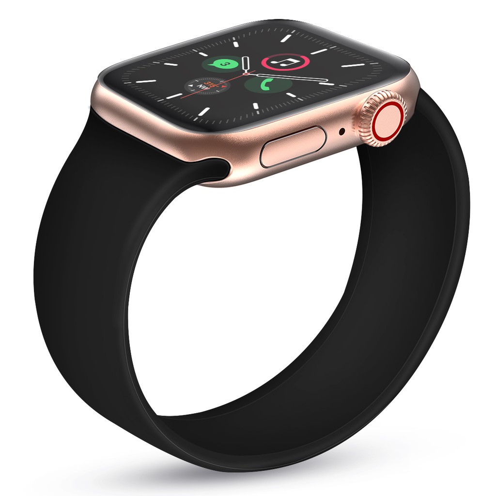 Dây Đeo Đồng Hồ Bằng Silicon Mềm Co Giãn Cho Apple Watch 41/40/38mm 45/44/42mm Series 7/SE/6/5/4/3/2/1