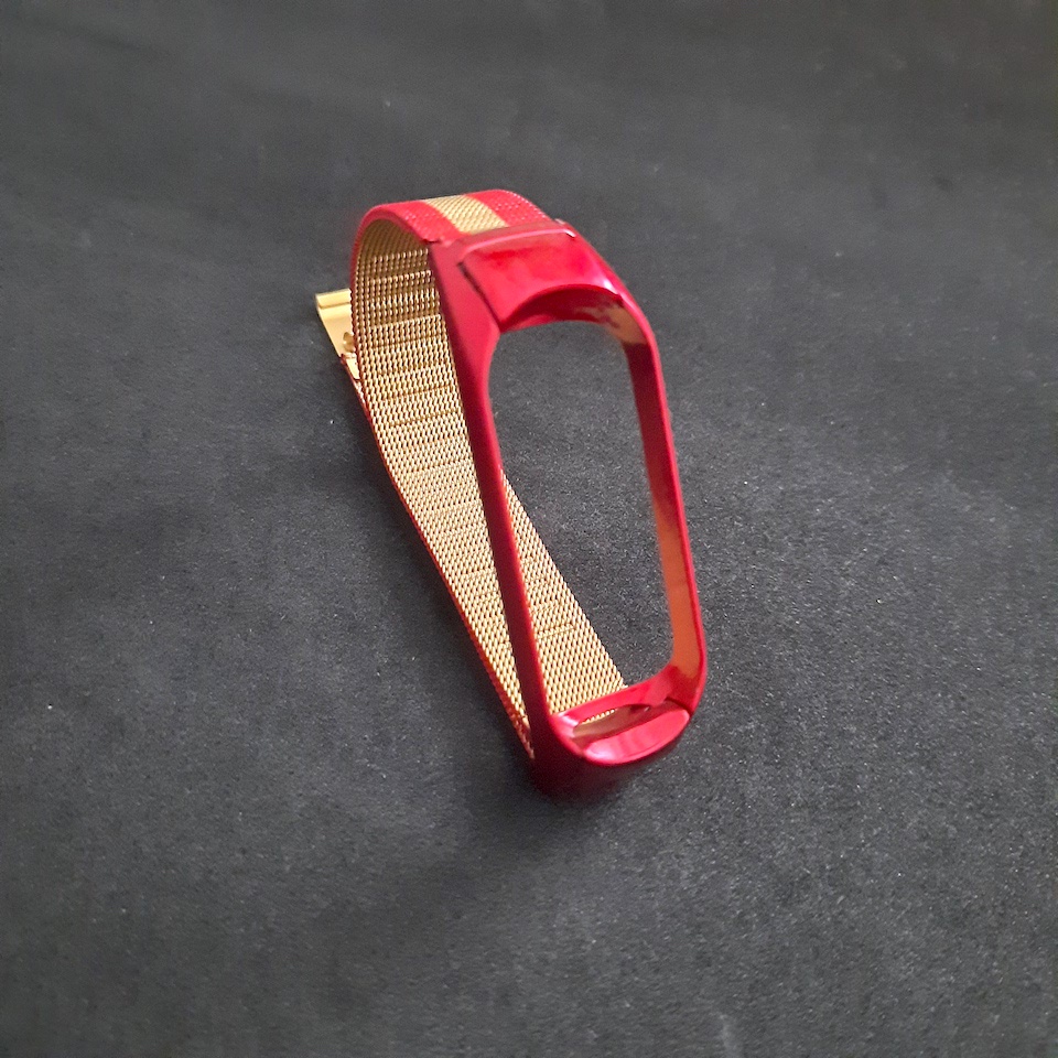 DÂY ĐEO MIBAND 4 KIM LOẠI THÉP THAY THẾ DÂY ĐEO VÒNG ĐEO TAY XIAOMI MIBAND 4 3