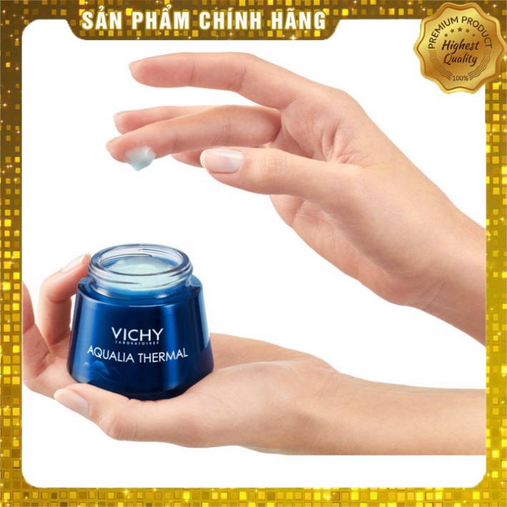 Mặt nạ ngủ dưỡng ẩm giúp làm sáng da Vichy Aqualia Thermal Night Spa 75ml