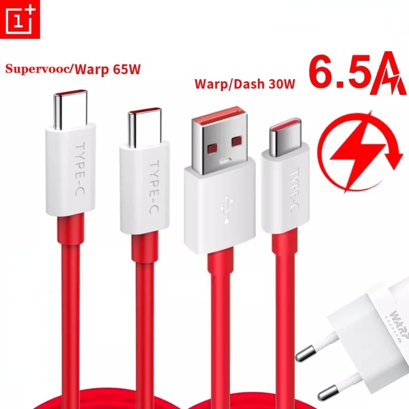 Oneplus Chính Hãng Cáp Dash Warp Supervooc Usb Type C One Plus Chip Dây Sạc Nhanh Cho 7T 8T 8 9 10 Pro 9R Nord CE 2 9RT 5G