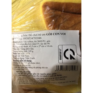 Bộ mền gối ôm voi con Nutren cho bé
