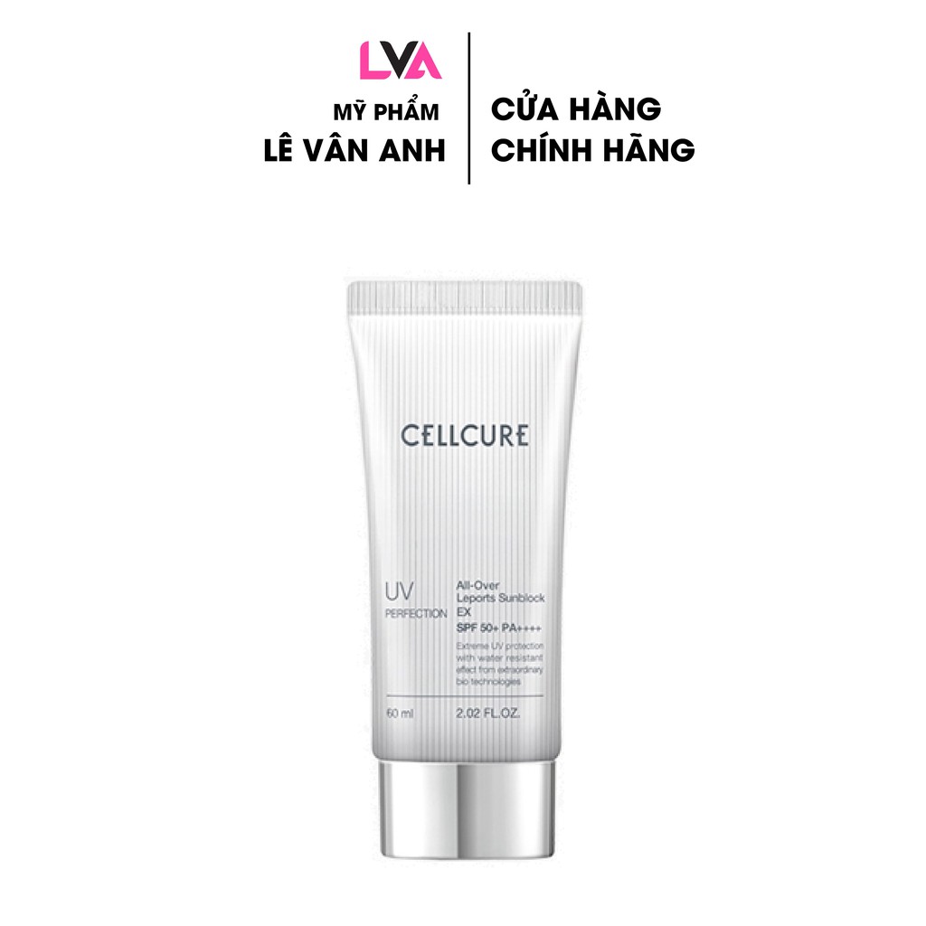 Kem chống nắng kiểm soát bóng nhờn Cellcure UV All-Over Leports Sunblock EX 60ml