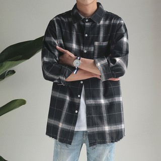 ⚡Xả Kho⚡  Áo sơ mi Flannel Zip sườn  Xuất Nhật