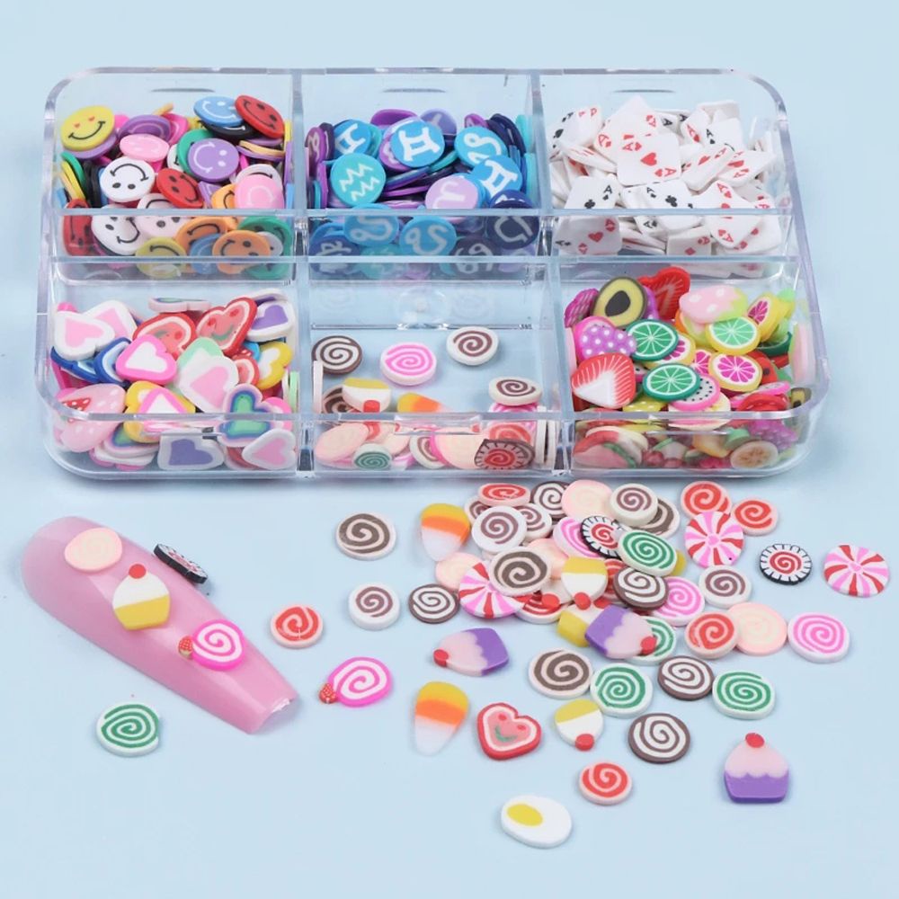 [Hàng mới về] Miếng Dán Trang Trí Móng Tay Nhiều Họa Tiết Giáng Sinh 3D Mềm Mại Nhiều Màu Sắc