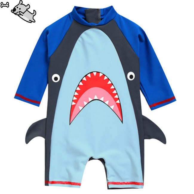 COD Boy 1 to 6 Years Old Cartoon Sleeve Long Swimsuit Sun Block Swimsuit | BigBuy360 - bigbuy360.vn