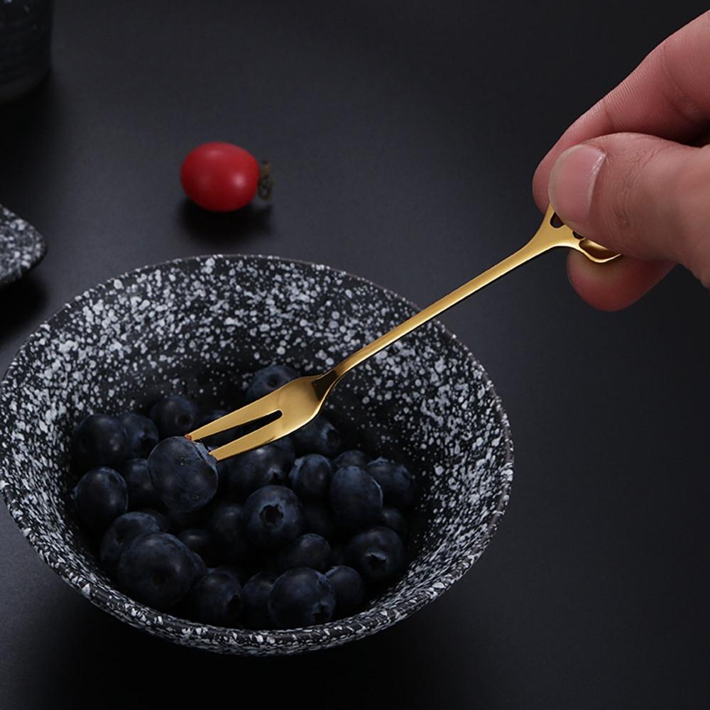 Muỗng Cà Phê Kiêm Nĩa Khuấy Mini Sáng Tạo