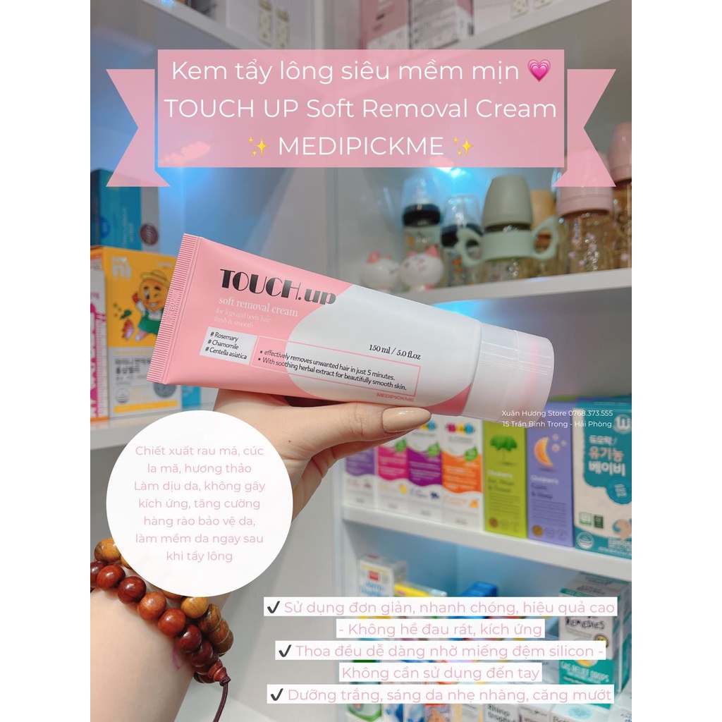 Kem Tẩy Lông Da Mềm Mịn TOUCH UP Soft Removal Cream MEDIPICKME