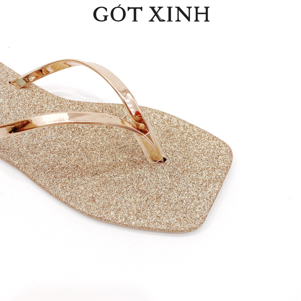 Dép kẹp nữ kim sa GÓT XINH D36 đế 2 lớp