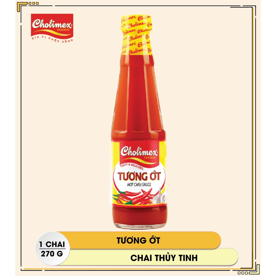 Tương ớt chai thuỷ tinh 270g
