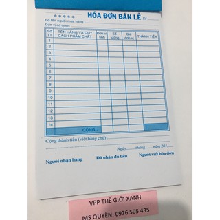 HÓA ĐƠN 1 LIÊN FOR 60T (NY)