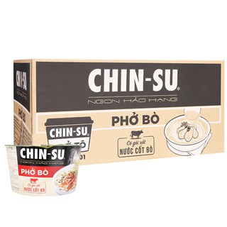 Thùng 12 hộp phở bò Chinsu 74g