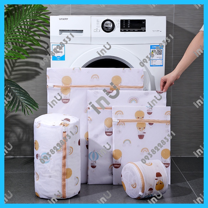 HCM - Túi giặt đồ cao cấp hoạt hình bé Bơ, trái Thơm, khinh khí cầu, Thú dễ thương BSH