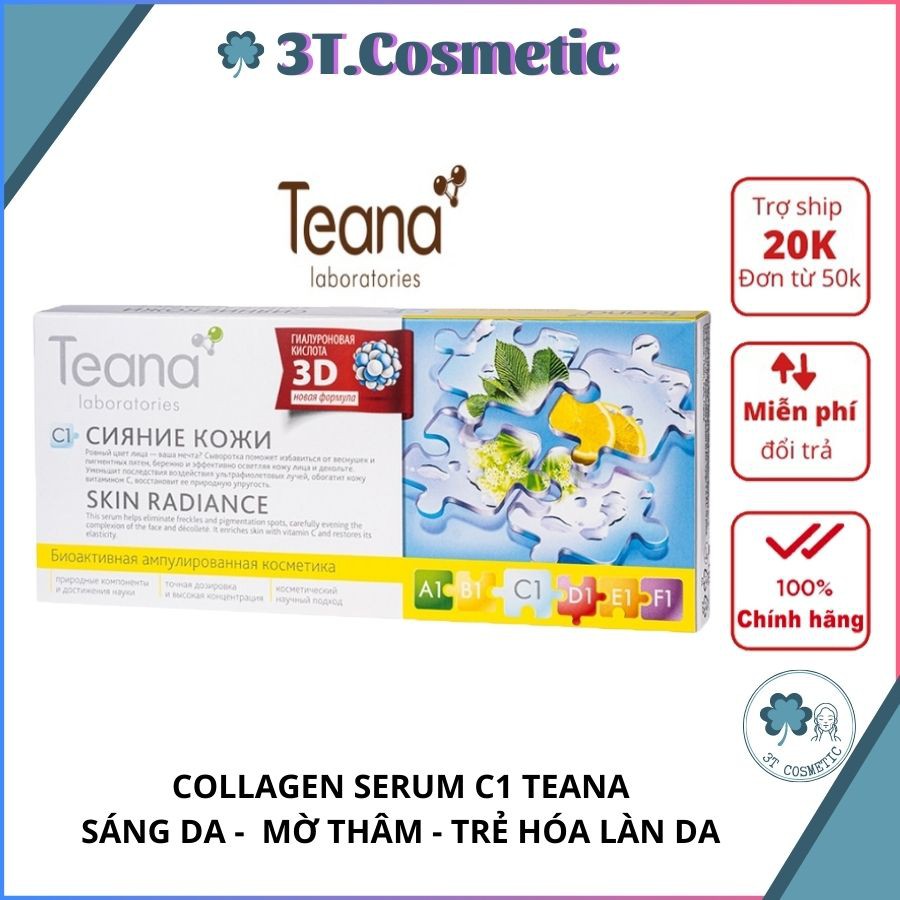 Serum Teana C1, tinh chất dưỡng da trắng hồng, căng bóng, mờ thâm, nám, tàn nhang