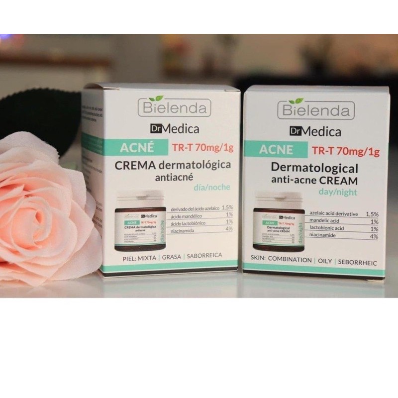 Kem dưỡng da ngừa mụn và thâm Bielenda Dr. Medica anti acne 50ml