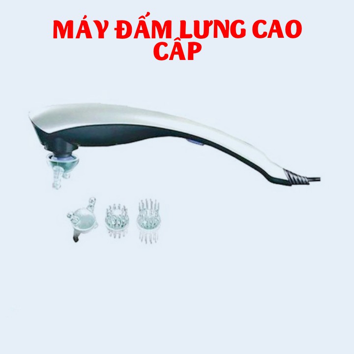 MÁY ĐẤM LƯNG, MASSAGE CẦM TAY LC-2007AA. (3 đầu matxa)