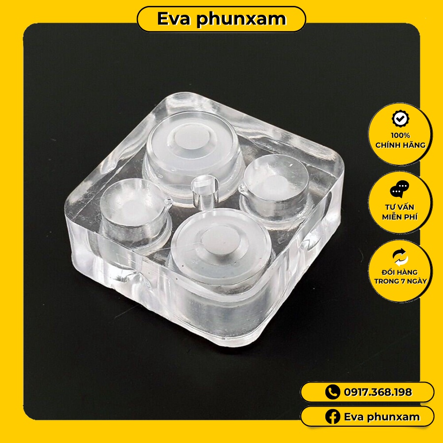 Đế mica 4 lỗ đựng mực phun xăm