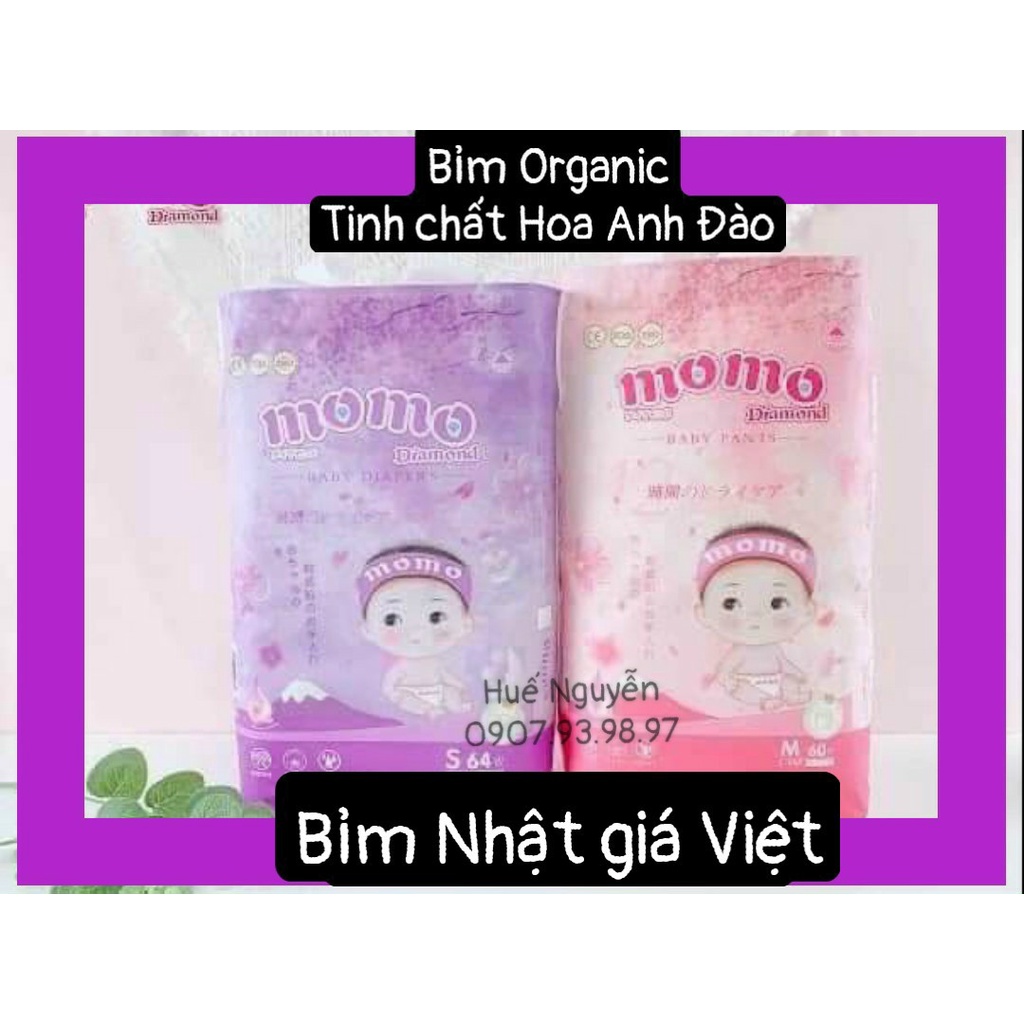 [Bỉm công nghệ Nhật Bản]Tã Quần MOMO DIAMOND/ MOMOTARO chính hãng Nhật Bản  (Đủ size S56/M46/L42/XL39/XXL36/XXXL35)