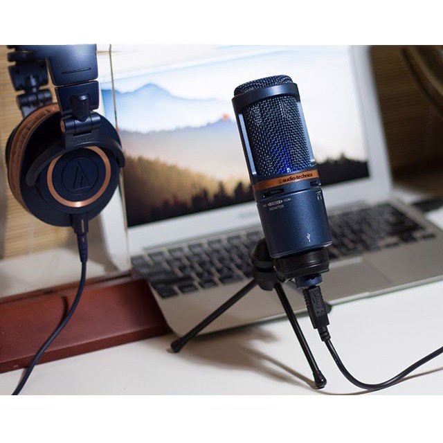 [Mã ELHACE giảm 4% đơn 300K] Micro Condenser USB Cho Streamer, Youtuber Audio Technica AT2020USB+ - Hàng Chính Hãng