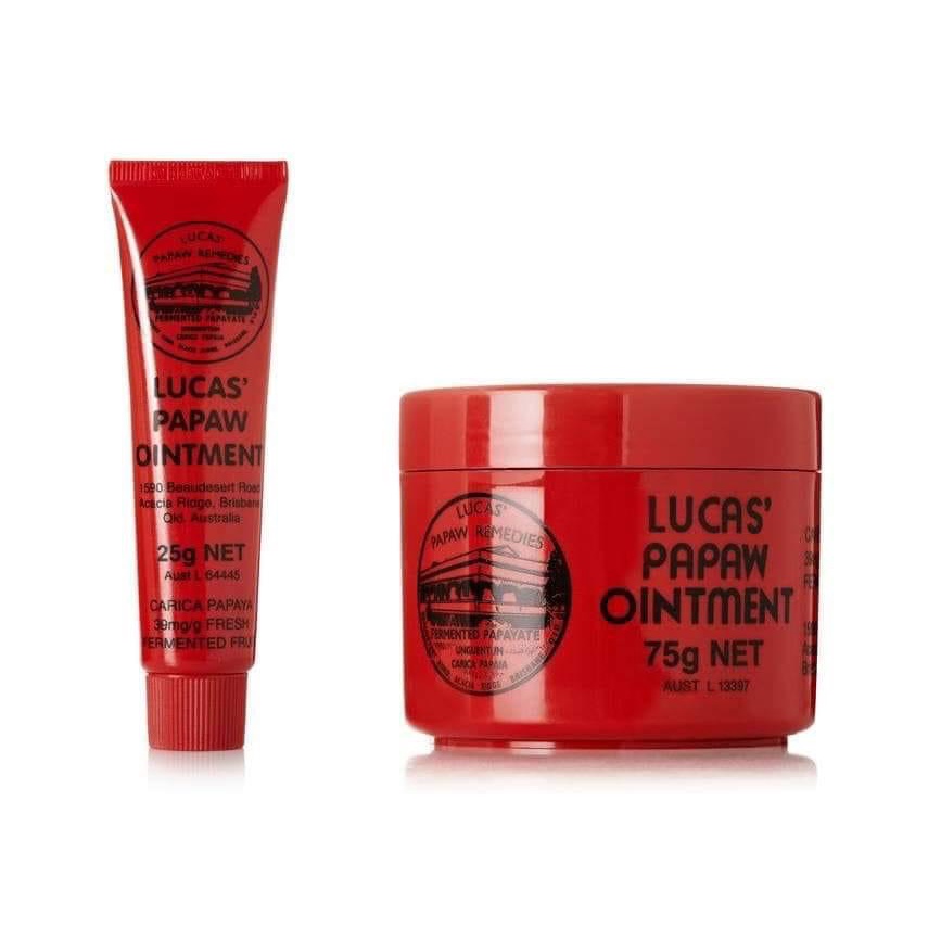 Kem đa năng đu đủ lucas papaw Úc tuýp 25g, hộp 75g làm dịu vết hăm, nẻ, bôi nốt côn trùng đốt, bôi hăm, dưỡng môi