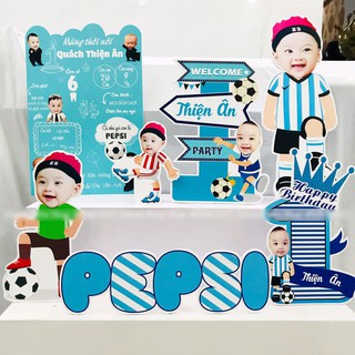 Chibi sinh nhật cho bé - Set chibi Trang trí tiệc Sinh nhật cho bé