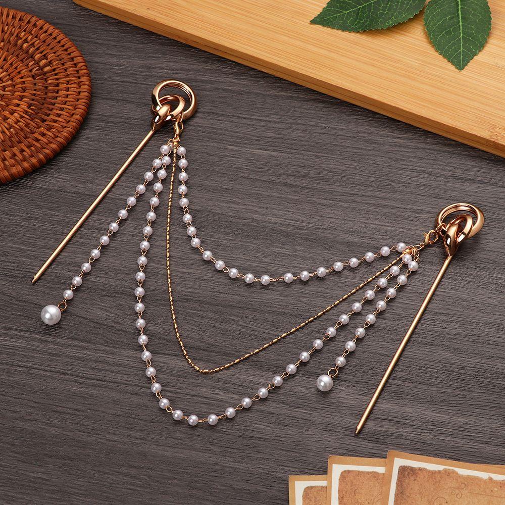 Trâm Cài Tóc Hai Đầu Đính Ngọc Trai Thời Trang Sành Điệu Cho Nữ