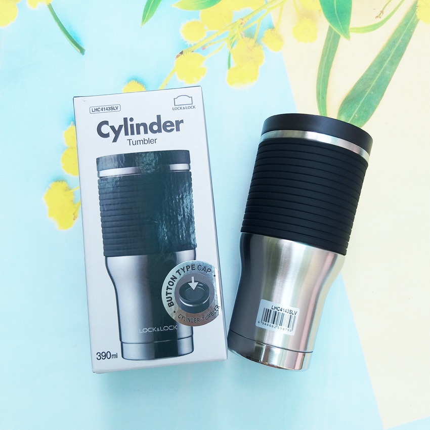 Ly giữ nhiệt Lock&amp;Lock Cylinder Tumbler LHC4143SLV 390ml, LHC4144 550ml