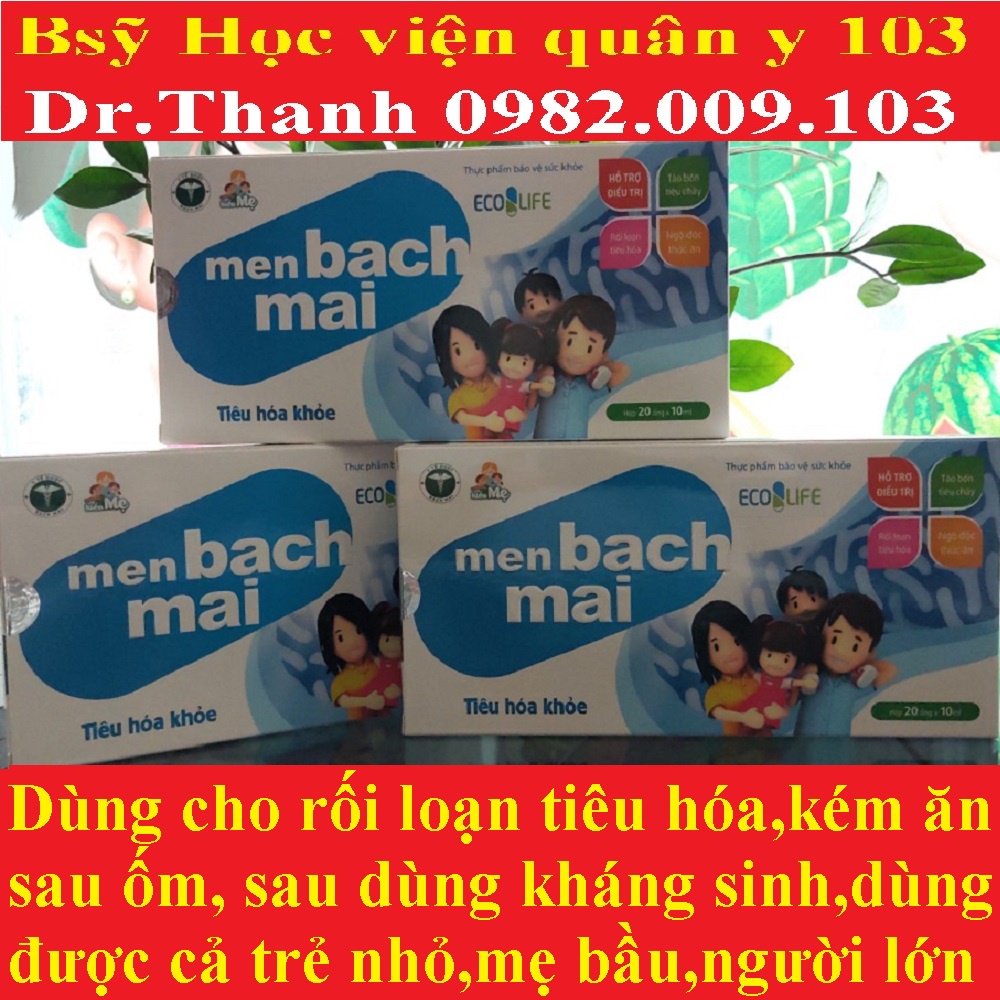 enzym bạch mai enzym liquid enzymes kết hợp MEN SỐNG BẠCH MAI PLUS cho hệ tiêu hóa khỏe (enzyme Vital Lactozim Easycol)