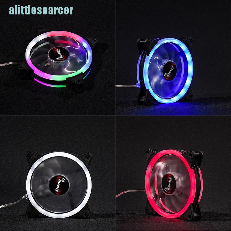Quạt Tản Nhiệt Không Chổi Than Đèn LED RGB 12cm DC 12V Cho Máy Tính