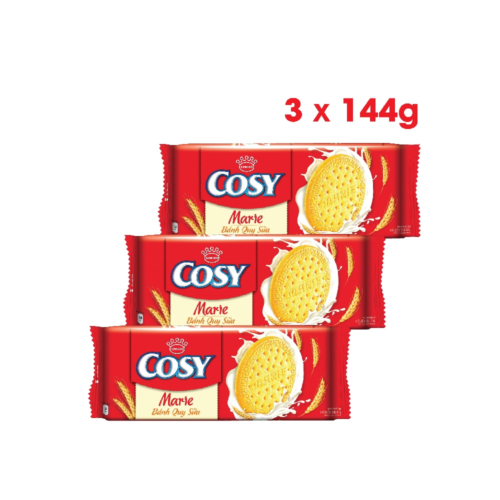 Combo 3 Gói Bánh Quy Sữa Cosy Marie 3x136g