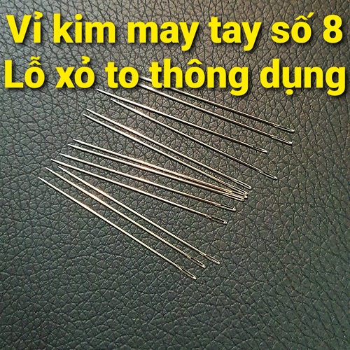 [HCM] 1 Tệp Giấy Kim May Tay Loại Lỗ Xỏ Chỉ To - Số 8 - Thông Dụng 1 Gói Gồm Khoảng 12 Cây Kim