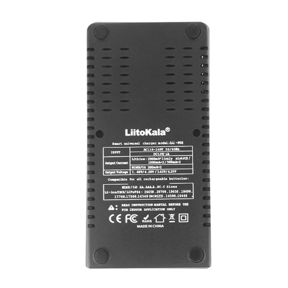 Bộ Sạc Pin Liitoka Lii-PD2 Cho Pin 18650 26650 21700 AA AAA 3.7V/3.2V/1.2V/ lithium NiMH N2U8