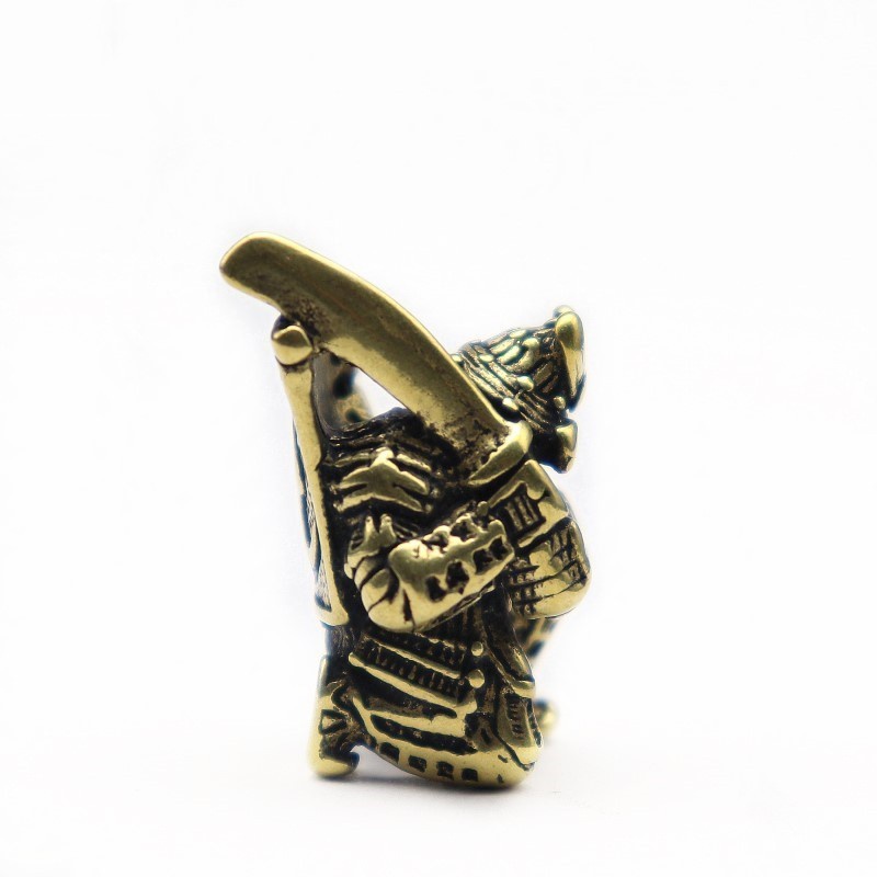 Mặt Dây Chuyền Hình Samurai Bằng Đồng Nguyên Chất Phong Cách Nhật Bản Cổ Điển