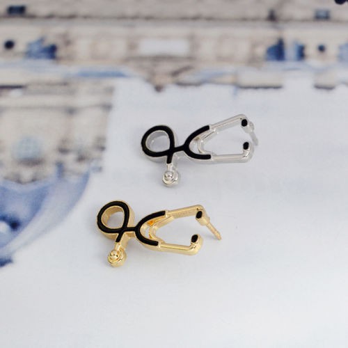 Huy Hiệu Cài Áo Hình Ống Nghe Y Tế Sáng Tạo