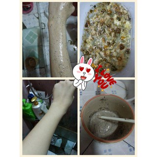 Tắm trắng cà phê và hoa cúc