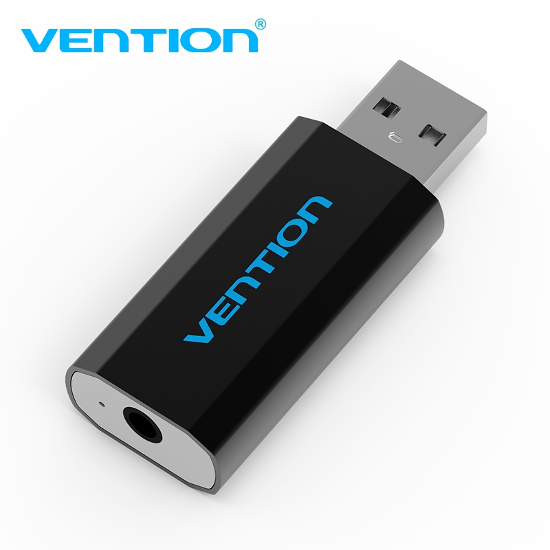 Đầu Chuyển Đổi Âm Thanh Vention 2 Trong 1 Từ Cổng USB Sang Giắc Cắm 3.5mm