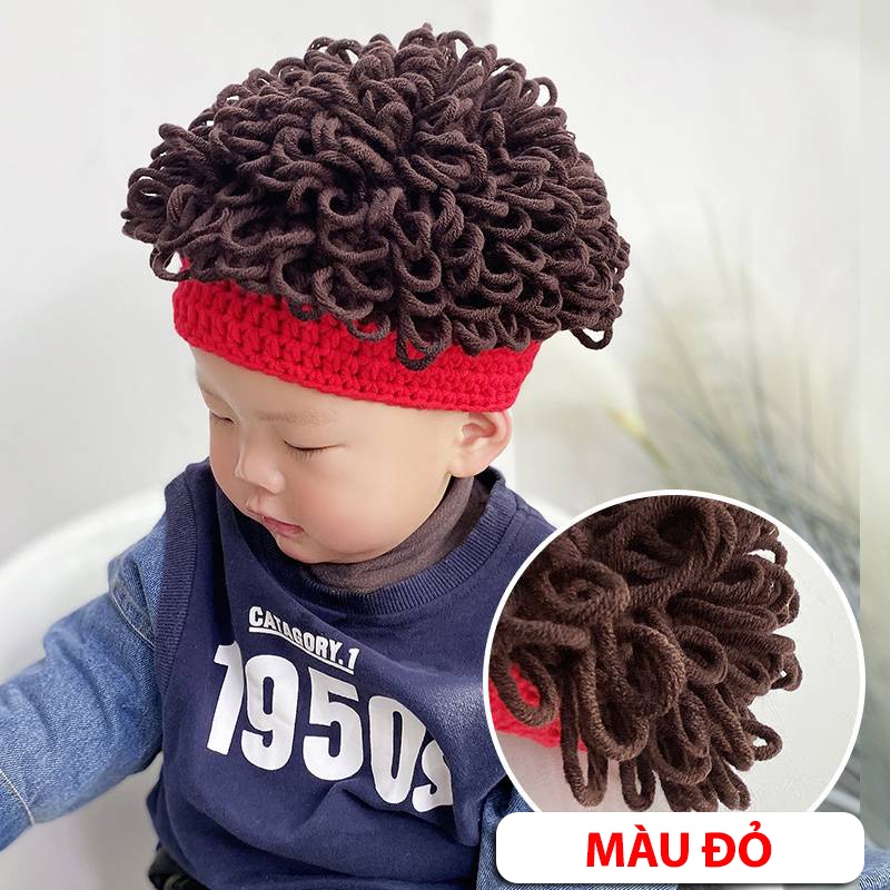 Mũ Len Cho Bé Có Tóc Xoăn Phong Cách Đáng Yêu