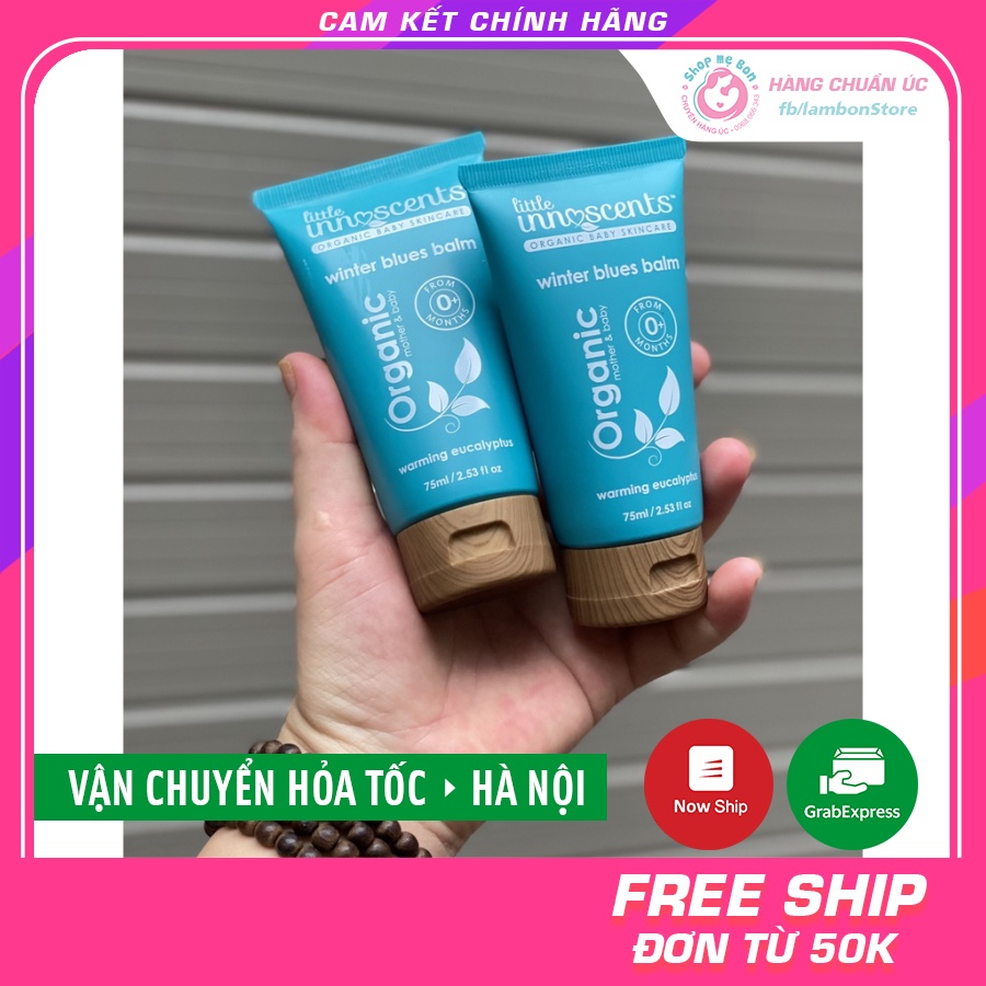 Kem bôi ấm ngực chống cảm cho bé Little Innoscents Organic - Úc