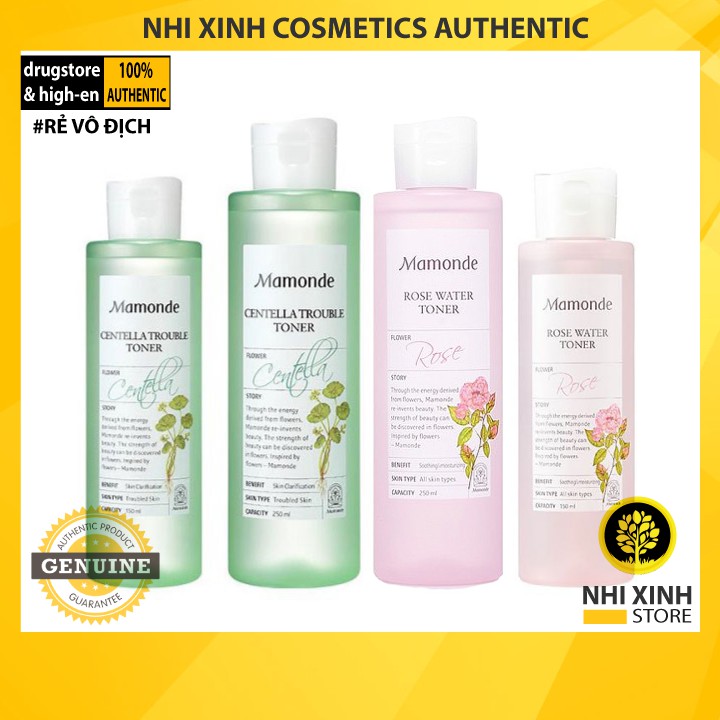 [New-2020] Nước Hoa Hồng Mamonde Toner 250ml,150ml