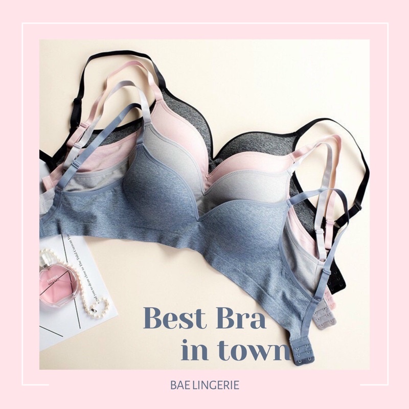 (Đủ size) Áo Lót Nâng Ngực Mút Vừa Không Gọng Phom Đẹp ANNA - Bae Lingerie