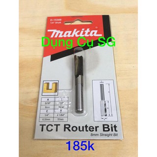 Mũi phay thẳng 8mm cốt 6.35mm Makita