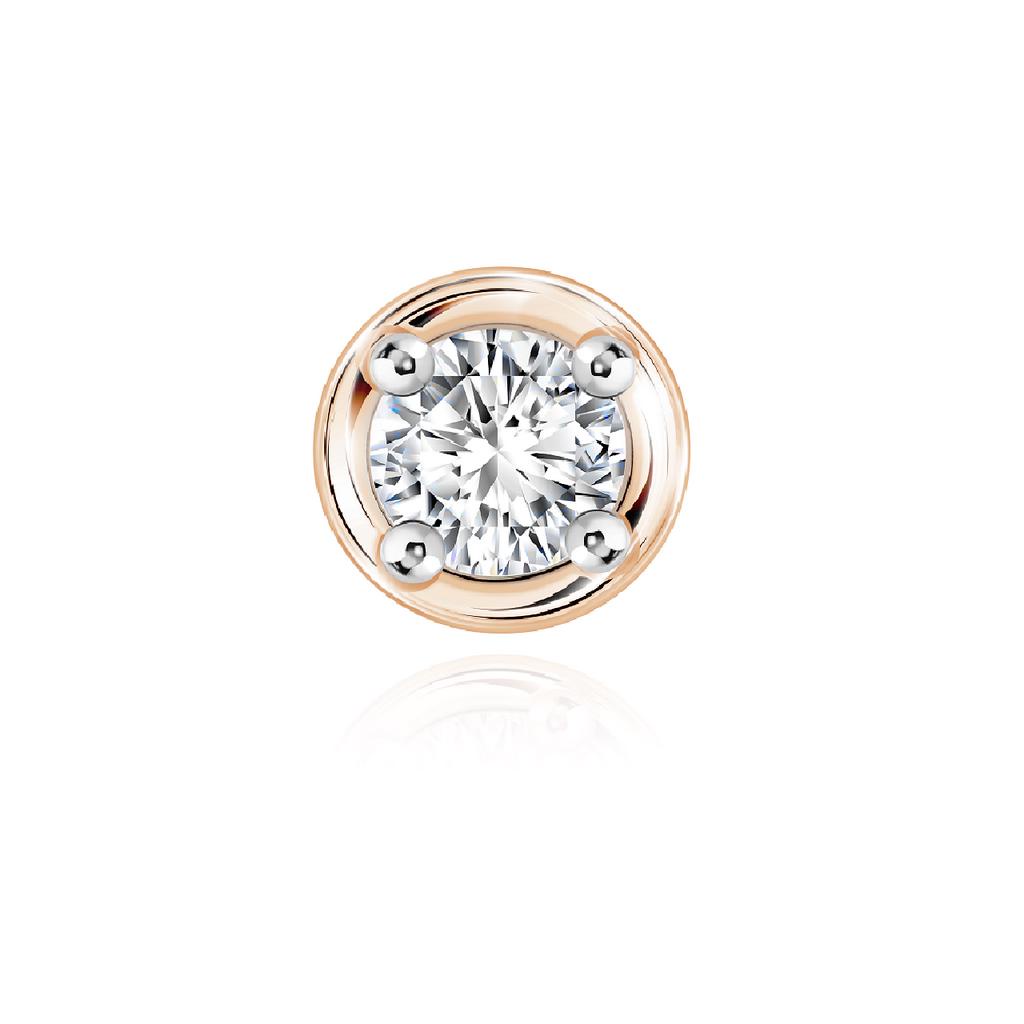 PRIMA Bông Tai Kim cương 2.6 ly - Vàng 9K - BST Stud Earrings - 991E1479 (1 chiếc)
