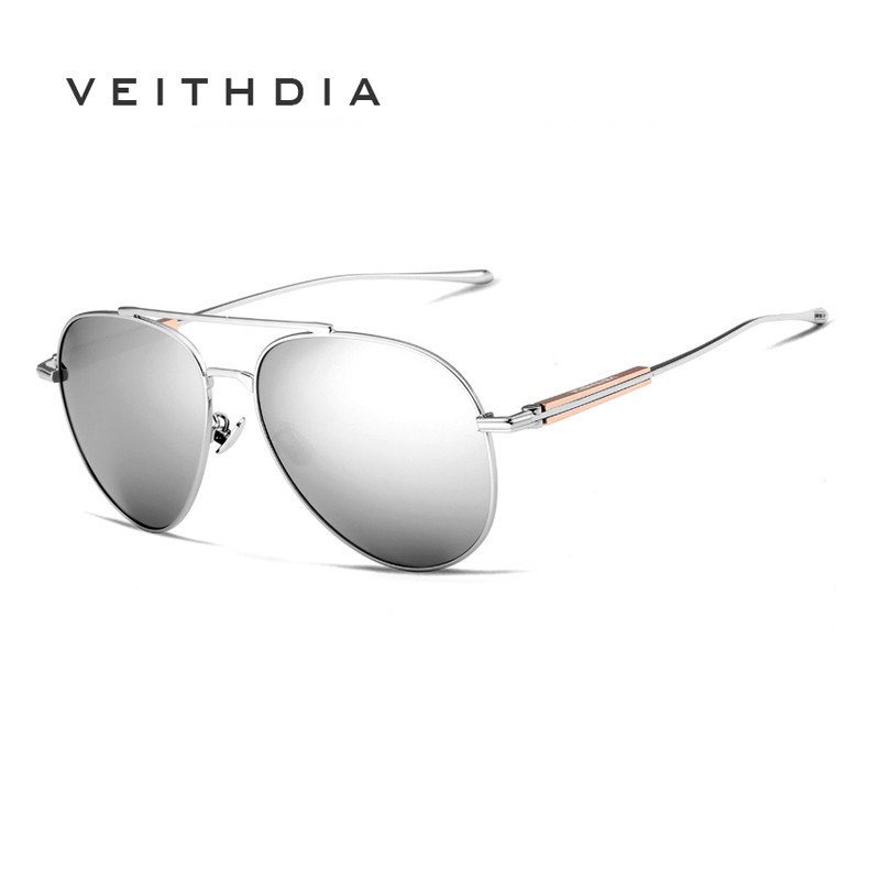 Kính Mát VEITHDIA 6696 Gọng Nhôm Tròng Chống Tia Phân Cực Phong Cách Nam Nữ