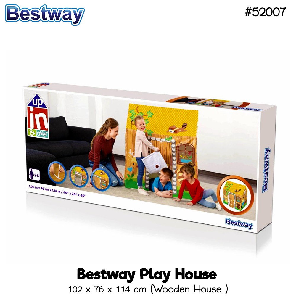 Bestway Lều Đồ Chơi Bằng Gỗ Cho Bé 52007